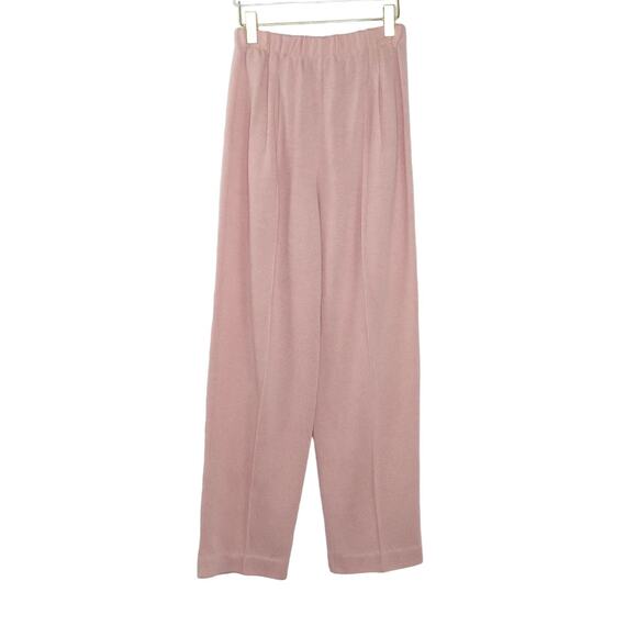 1970s Vintage San Remo Pastel Pink High Rise Trouser Pants Small 26" - Picture 1 of 5